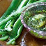 American Green Beans with a Garlicky Sherry Vinegar Dressing Dinner