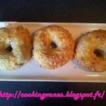 Swiss Bagels with Bacon and the Grated Swiss Cheese Breakfast