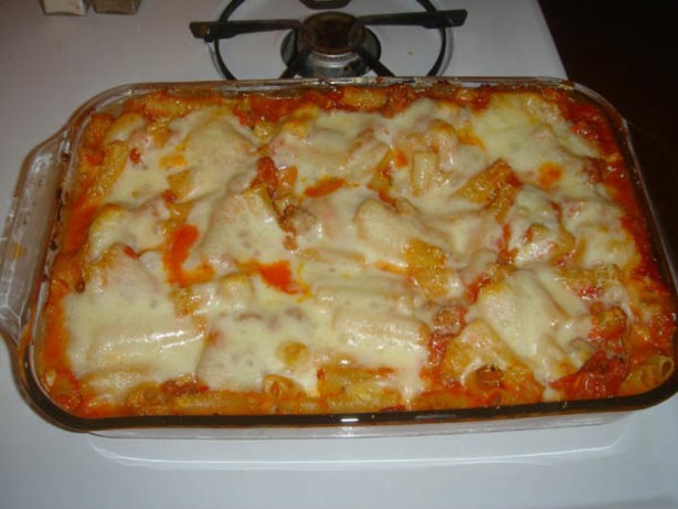 Italian Authentic Baked Ziti Dinner