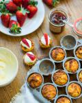 Canadian Lemon Shortcakes with Strawberries and Elderflower Cream Appetizer