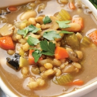 American Mushroom Bean and Barley Soup