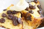 Canadian Chocchip Bread And Butter Pudding Recipe Dessert