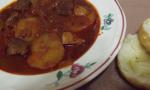 German Crock Pot Beef Goulash Soup Dinner