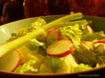 German Salad With Radish and Green Onions Appetizer