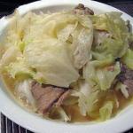 British Sauteed Pork Meat and Cabbage Appetizer