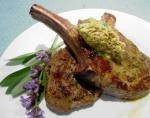 American Veal Chops with Mustardsage Butter Dinner