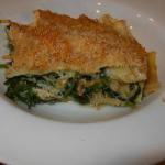 American Lasagna in the Salmon and Spinach Dinner
