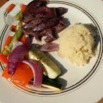 Leg of Lamb with Grilled Vegetables recipe