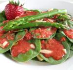 American Spinachasparagus Salad With Strawberry Dressing Dessert