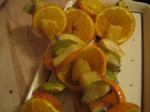 British Fruit Kabobs With Curry Glaze Appetizer