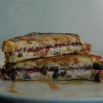 French Sandwiches of Plum French Dessert