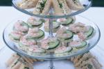 British Prawn and Cucumber Sandwiches Recipe Appetizer