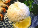 Canadian Steamed Rice With Coconut and Lemon Dinner