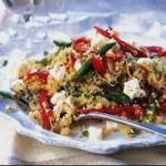 American Feta Cheese Salad and Couscous Appetizer
