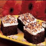 American Chocolate Caramel Fudge Cake Dessert