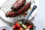 Canadian Dr Pepper Ribs With Watermelon Salad Recipe BBQ Grill