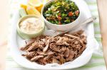 Lamb With Hummus And Tabouli Platter Recipe recipe