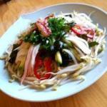 Japanese Salad of Noodles with Crab to the Japanese Appetizer