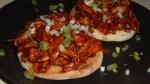 Turkish Asian Turkey Barbecue on Sesame Scallion Toasts Recipe Appetizer