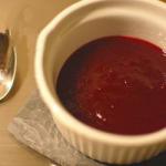 Turkish Cranberry Jelly in the Porto Dessert