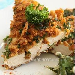 Turkish Breaded of Turkey to Cereals and Parsley Appetizer