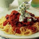 Turkish Spaghetti with Spicy Chili with Turkey Appetizer