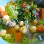 Turkish Vegetable Soup with Chickpeas Dessert