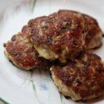 Turkish Hamburgers from Turkey Escalope with Cheese Appetizer