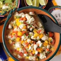 Mexican Ceviche with Mango Appetizer