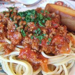 American bolognese Sauce Fast Appetizer