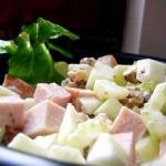 Australian Waldorf Salad with Cooked Sausage or Ham Appetizer