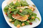 American Chickpea Haloumi And Rocket Salad Recipe Appetizer