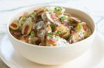 American Roasted Chat Potato And Bacon Salad Recipe Appetizer