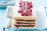 American Chocolate And Raspberry Pastry Stack Recipe Dessert