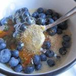 American House Yoghurt for Bilberries and Seeds of Flax Dessert