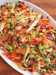 British Asian Slaw with Gingerpeanut Dressing  Once Upon a Chef Appetizer
