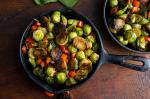 British Seared and Roasted Brussels Sprouts With Red Pepper and Mint Gremolata Recipe Appetizer