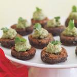 American Black Bean Cakes with Guacamole Dinner