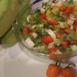 Jamaican Hot Banana Salsa Recipe Appetizer