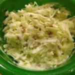 American Raw Kohlrabi Salad Appetizer
