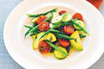 Australian Cherry Tomato Cucumber And Green Bean Salad Recipe Appetizer
