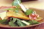 American Salad Of Warm Pear Rocket Prosciutto and Pecorino Recipe Dinner