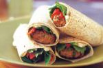 American Spicedpatty Wraps With Babaganoush Recipe Appetizer