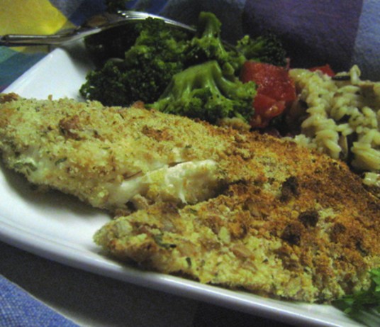 American Nutty Oven Fried Fish Dinner