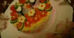 Canadian Hina Matsuri Sushi Cake 1 Appetizer