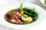 American Poached Lamb With Spring Vegetables Recipe Dinner