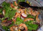 American Grilled Herbed Shrimp on Mixed Greens Dinner