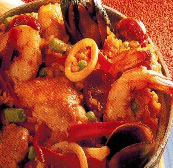 Rice With Chicken And Seafood recipe
