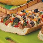 French Sausage French Bread Pizza Dinner