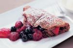Canadian Chocolate And Mixed Berry Souffle Omelette Recipe Dessert